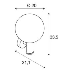 Gloo Pure udendørs væglampe IP44^SLV Best