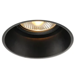 SLV Indbygningsspots>Horn-T indbygningsarmatur, sort, blændingsreduceret