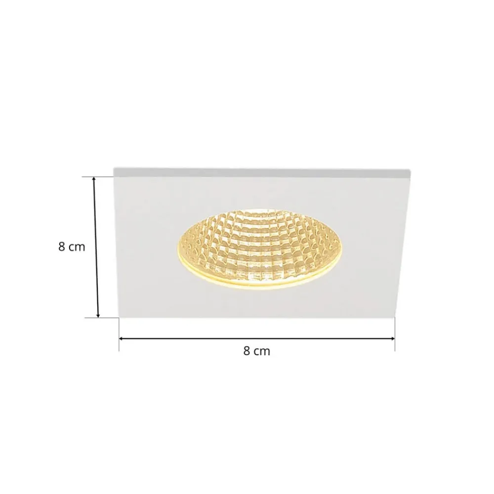 SLV Indbygningsspots|Spotlights>LED indbygningslampe Patta-I, hvid, aluminium, længde 8 cm
