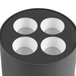 SLV LED-gadelampe R-Cube 70, antracit, aluminium, højde 70 cm