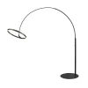 LED-gulvlampe One Bow FL, sort, stål, højde 232 cm^SLV Outlet