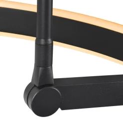 LED-gulvlampe One Bow FL, sort, stål, højde 232 cm^SLV Outlet