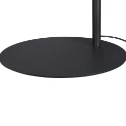 SLV LED-gulvlampe One Bow FL, sort/messingfarvet, stål