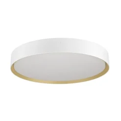 LED-loftlampe Decona, Ø 42 cm, hvid/guldfarvet, metal^SLV Outlet
