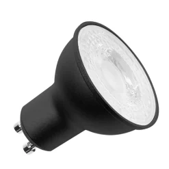 SLV Dæmpbar Led-Pære|Led Pærer>LED-reflektorpære GU10, 6 W, 3.000K, dæmpbar, sort