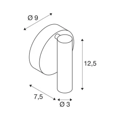 SLV LED-væglampe Karpo 30, sort, aluminium, bredde 9 cm