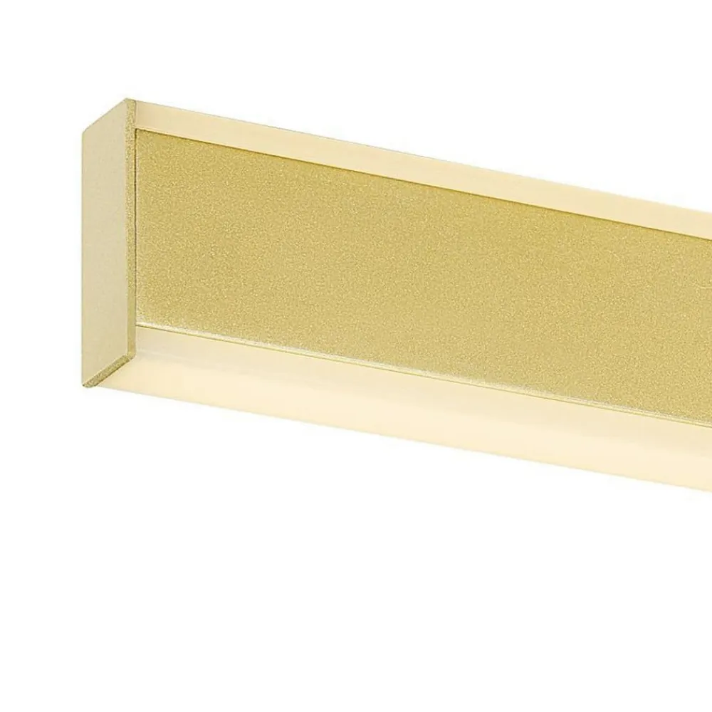 SLV LED-væglampe til badeværelset One Linear, 70 cm, messingfarvet