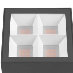 SLV loftlampe S-Cube, antracit, aluminium, længde 9,5 cm