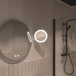 SLV Maganda LED-vægspejl, rundt, justerbart, CCT