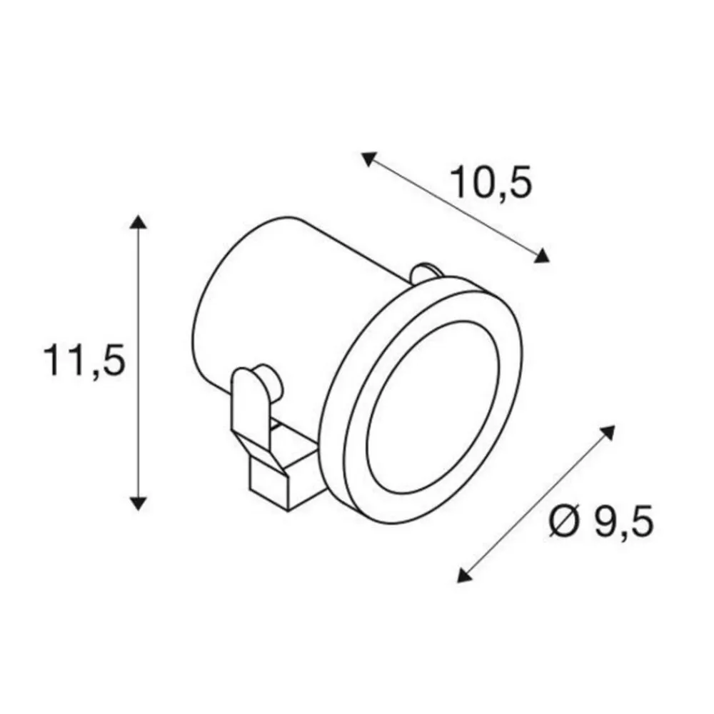 SLV Udendørs Spot>Nautilus udendørs spotlampe, stål