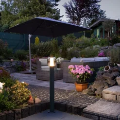 SLV Gadebelysning>Ovalisk LED stibelysning CCT, højde 100 cm