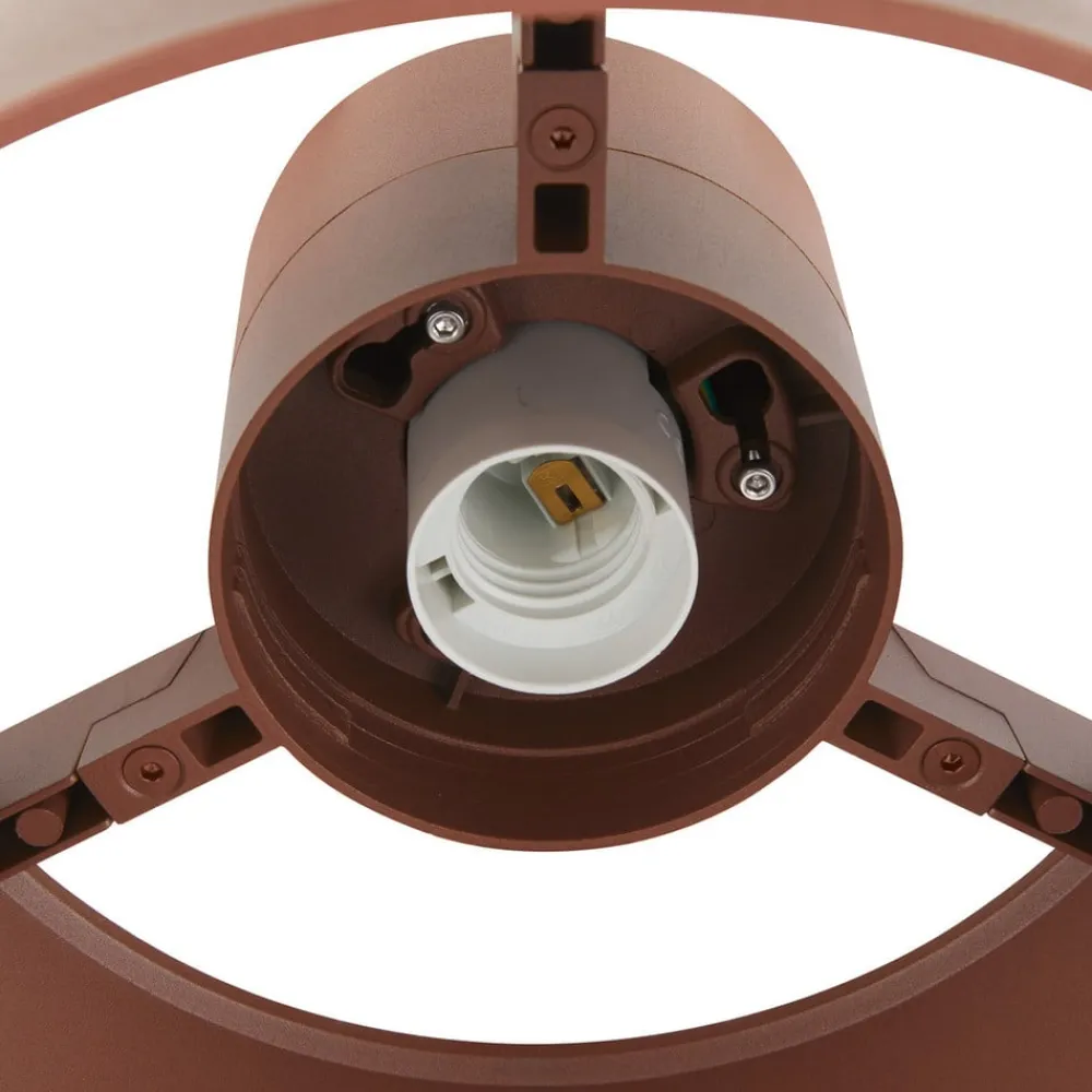 SLV Photoni loftlampe, rustfarvet, aluminium, Ø 25 cm