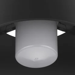 SLV Photoni loftlampe, sort, aluminium, Ø 25 cm