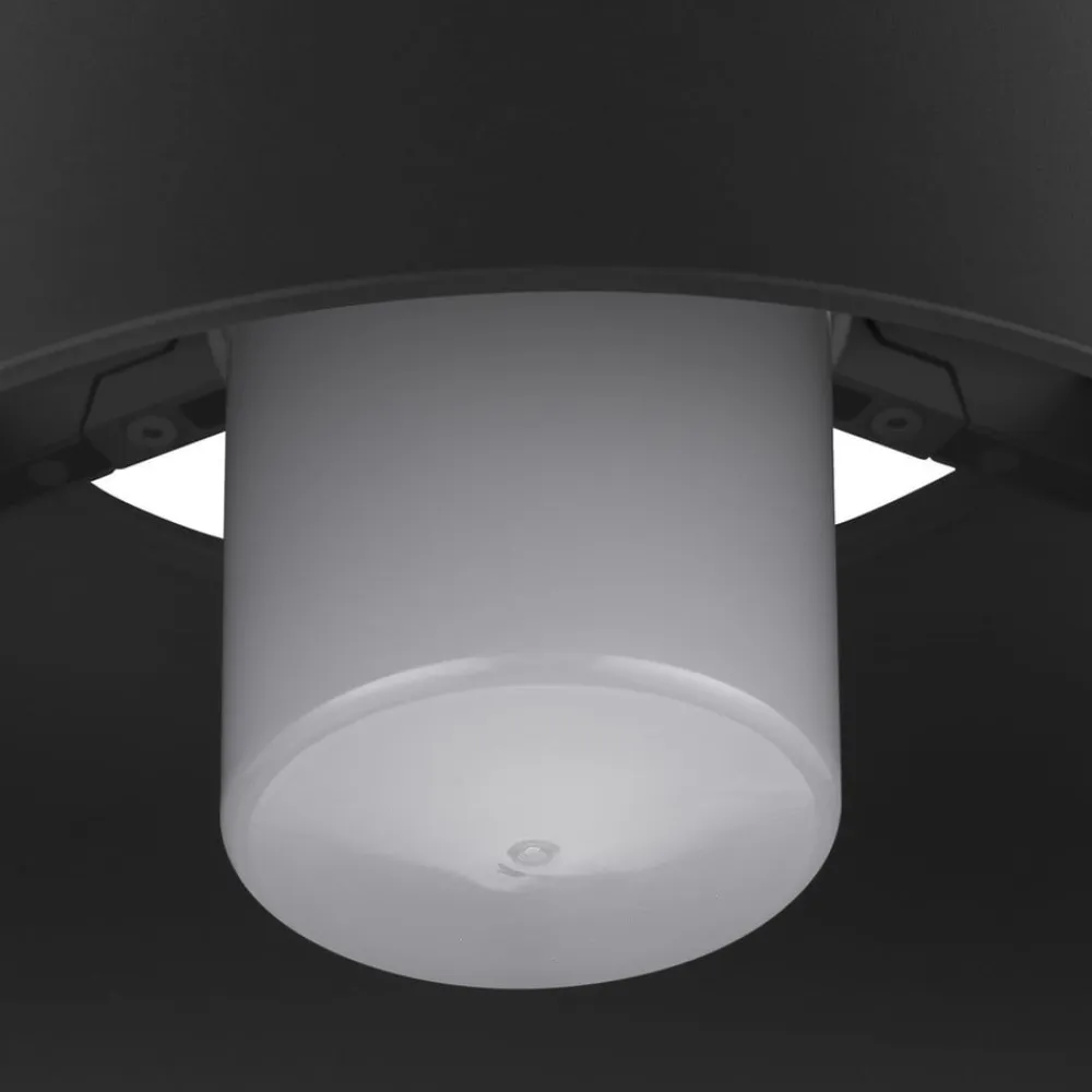 SLV Photoni loftlampe, sort, aluminium, Ø 25 cm