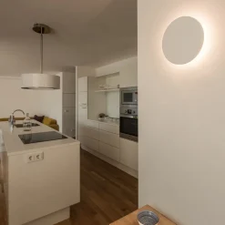 Plastra LED-væglampe lavet af gips, rund^SLV New