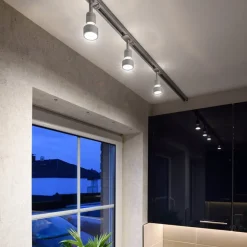 SLV Puri spotlight til 1-fase skinne sølvgrå