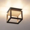 SLV Udendørs Loftlamper>Quadrulo LED udendørs loftslampe indir. antracit