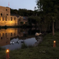 Rusty 40 sokkellampe, rustfarvet, stål, højde 40 cm^SLV Sale