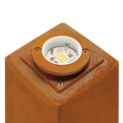 Rusty firkantet LED-sokkel lys rustbrun^SLV