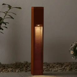 SLV Rusty Slot 80 rustbrun sokkel lys