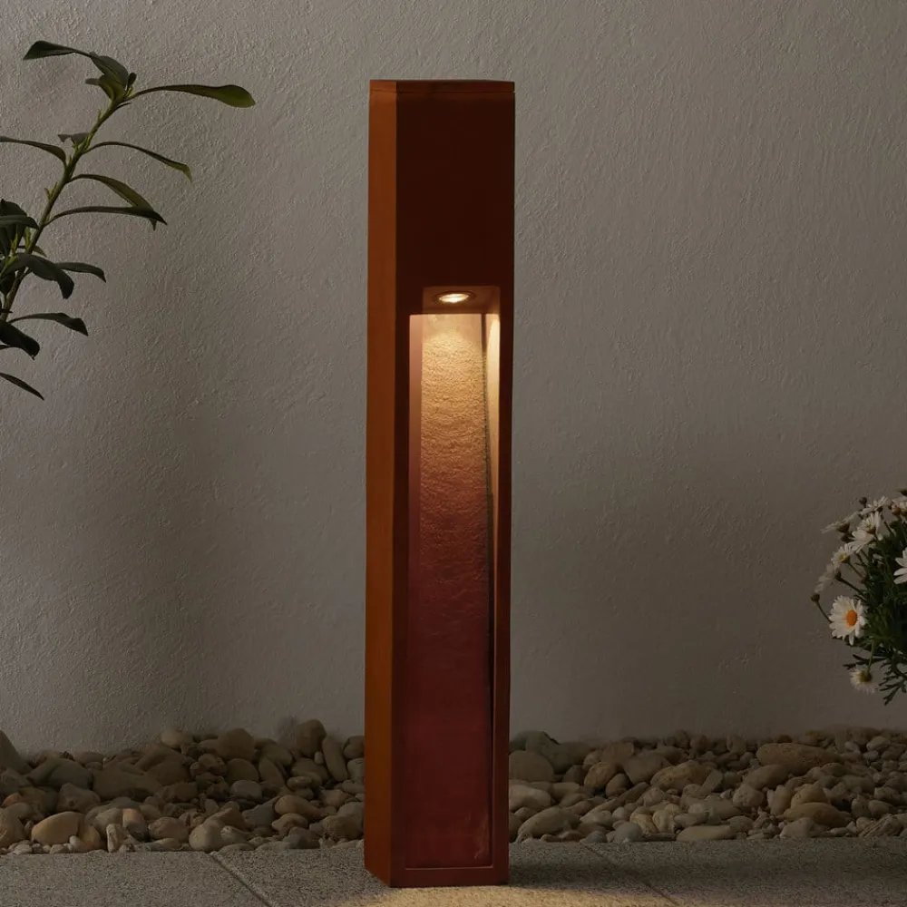 SLV Rusty Slot 80 rustbrun sokkel lys