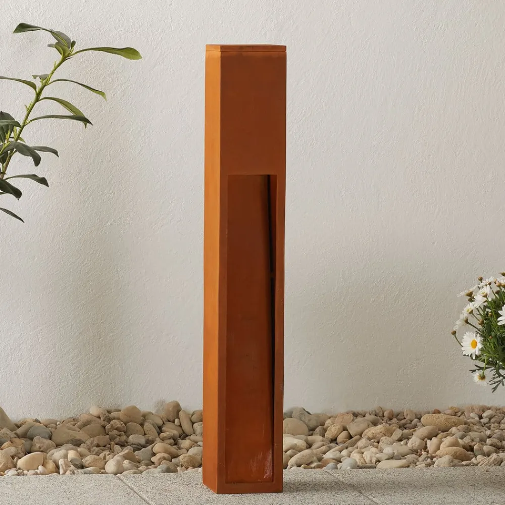 SLV Rusty Slot 80 rustbrun sokkel lys