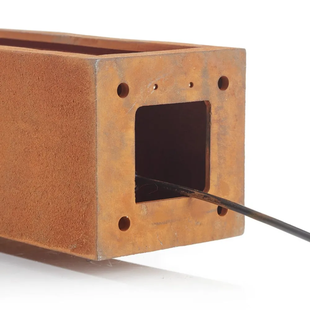 SLV Rusty Slot 80 rustbrun sokkel lys