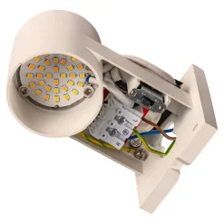 Rusty udendørs LED-væglampe, up/down, kvader^SLV Best