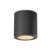 SLV Sitra udendørs loftlampe, antracit, aluminium, Ø 10 cm