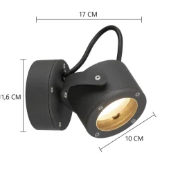 Sitra udendørs loftsspot i antracit^SLV Best