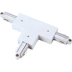 SLV Skinnesystem>T-stik 1-fase skinne venstre hvid