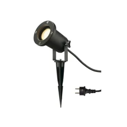 udendørs spotlampe Nautilus Spike XL, sort, aluminium, Ø 6,5 cm^SLV