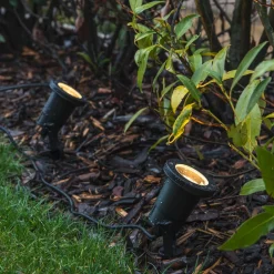 udendørs spotlampe Nautilus Spike XL, sort, aluminium, Ø 6,5 cm^SLV