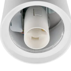 SLV Varyt loftlampe til badeværelset, hvid, aluminium, Ø 12 cm