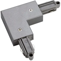 SLV Skinnesystem>-hjørnestik til 1-fase skinne sølvgrå