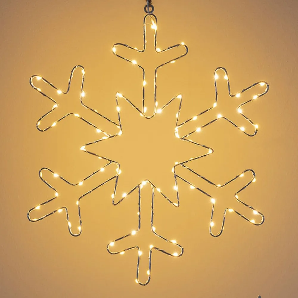 Konstsmide Christmas Sølvsnefnug LED-dekorationslampe