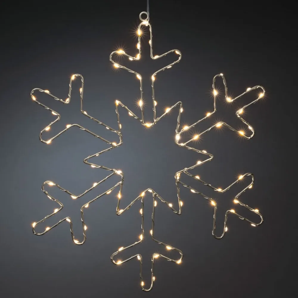 Konstsmide Christmas Sølvsnefnug LED-dekorationslampe