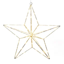 Sølvstjerne LED-dekorationslampe 37x36 cm^Konstsmide Christmas Hot
