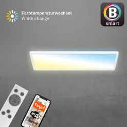 Smart LED loftlampe Tava, 58x20 cm, CCT, dæmpbar^Briloner Discount