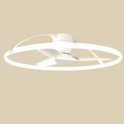 Mantra Iluminación Smart LED-loftventilator Nepal, hvid, DC, støjsvag