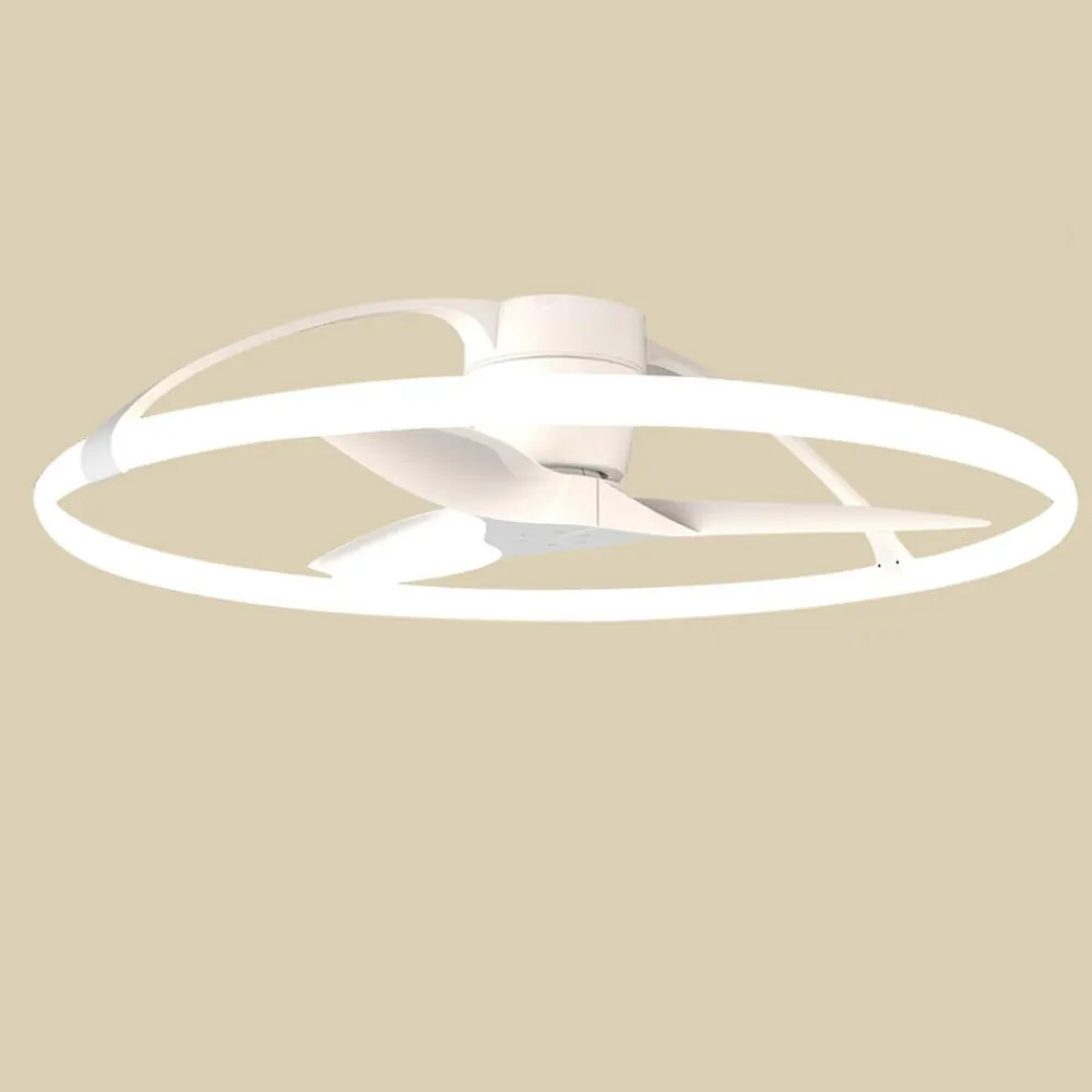 Mantra Iluminación Smart LED-loftventilator Nepal, hvid, DC, støjsvag