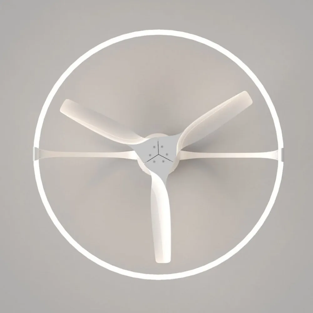 Mantra Iluminación Smart LED-loftventilator Nepal, hvid, DC, støjsvag