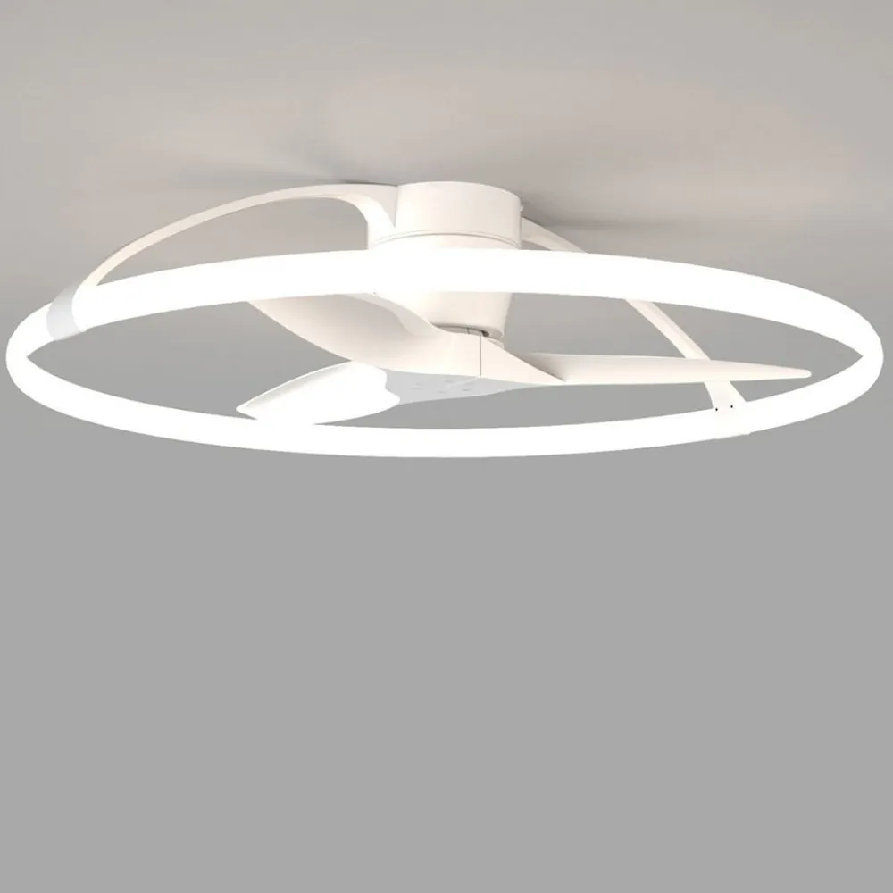 Mantra Iluminación Smart LED-loftventilator Nepal, hvid, DC, støjsvag