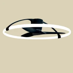 Mantra Iluminación Smart LED-loftventilator Nepal, sort, DC, støjsvag