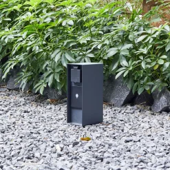 PRIOS Smart stikkontaktsøjle WLAN 23 cm sandgrå Tuya