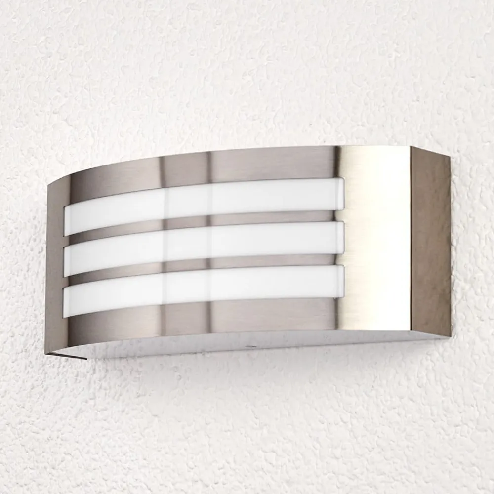 Smart udendørsvæglampe Raja i stribelook^Lindby Online