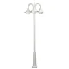Albert Leuchten Lygtepæle>Smuk lampemast 171 i hvid med tre lys