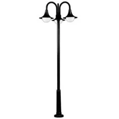 Smuk lampemast 171 i sort med tre lys^Albert Leuchten Outlet