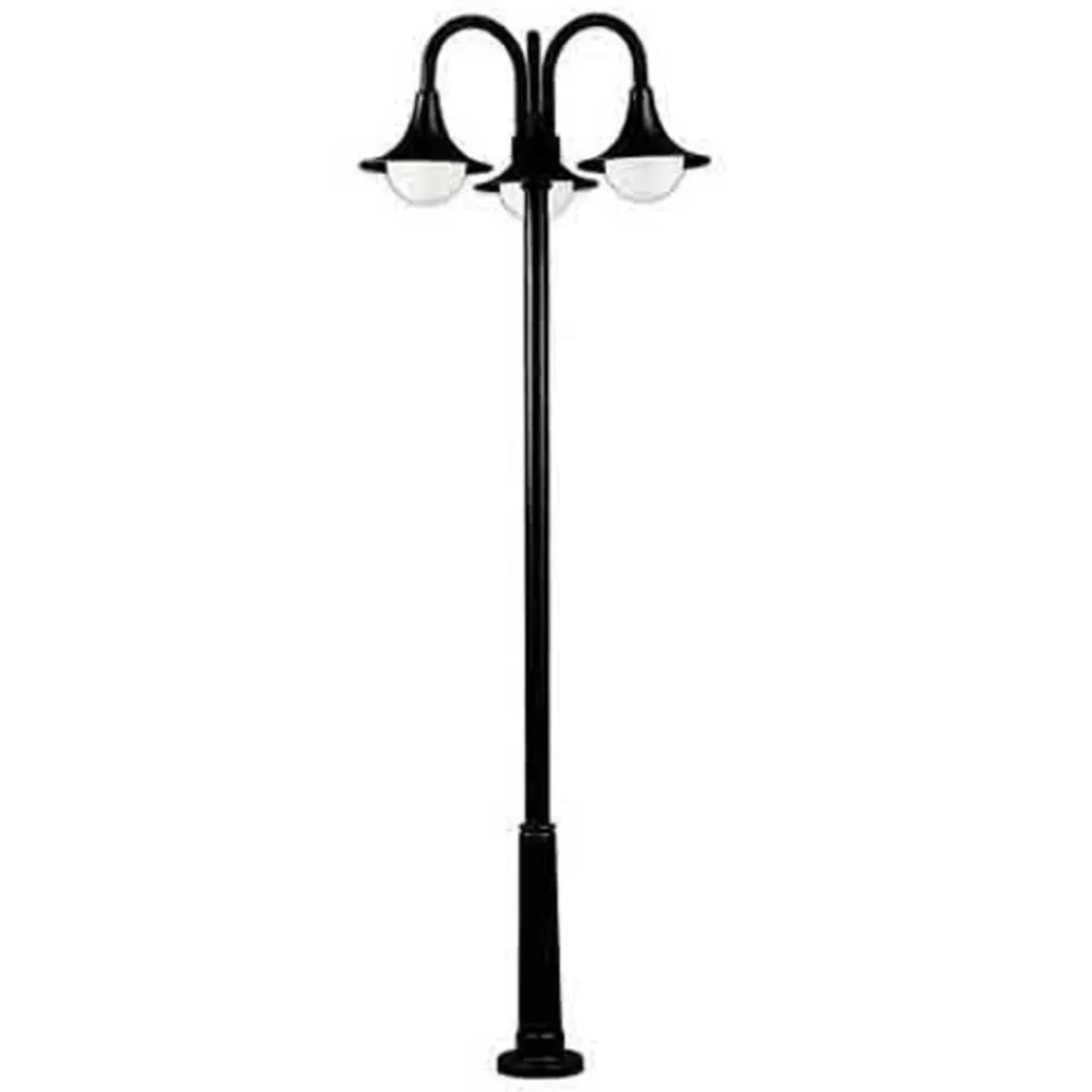 Smuk lampemast 171 i sort med tre lys^Albert Leuchten Outlet