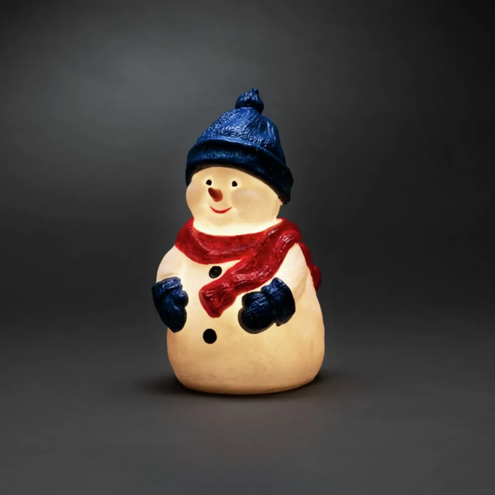 Konstsmide Christmas Dekorationsbelysning|Julepynt>Snemand LED-dekorationsfigur, varmhvid, IP44